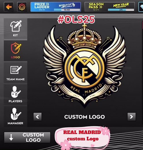 Real Madrid Custom Logo for Dream League Soccer