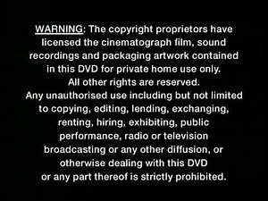 Warning Screen/BMG Video (2000)
