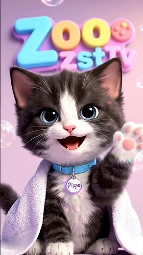 Pixie’s First Rain! ☔ Funny Baby Kitten 3D Animation | Zoo Zest TV”