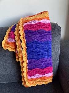 CROCHET PATTERN PDF - Sunset Crochet Blanket Design, Us Terminology, Flexible Dimensions, Written and Visual Instructions, Baby Blanket - Etsy