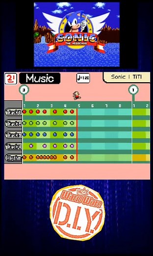 Sonic.EXE Title Screen on Warioware DIY