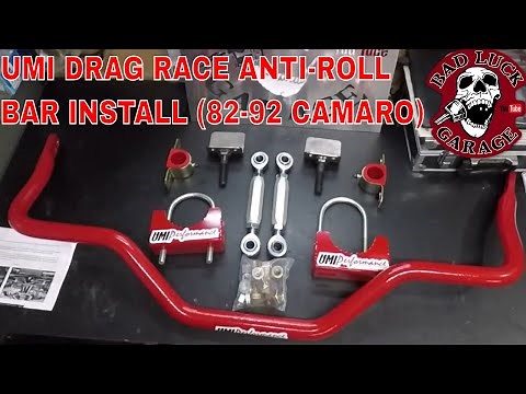UMI ADJUSTABLE ANTI-ROLL BAR INSTALL 82-92 CAMARO/FIREBIRD