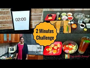 3 Fireless cooking recipes in 2 mins challenge | Cooking without Fire | Healthy fireless recipes