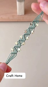 1.1M views · 9.5K reactions | How to tie a sparkling star bracelet #craft #bracelet #diy | Craft Home | Facebook