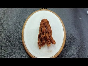 How To Embroider Curly Hair? / Step By Step Hair Embroidery Tutorial For Beginners