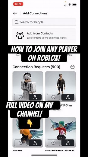 How to join anybody on Roblox! *any Roblox player* (join anyone you want) #roblox #shorts