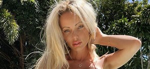 Abby Dowse Wears Nothing Beneath Her Sheer Robe