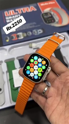 *Rs.2250/-* *MEFIT PLUS* *H28 7 1* •ULTRA SMART WATCH •WITH 7 IN 1 ACCESSORIES •CALLING •MESSAGE NOTIFICATIONS •HEART RATE •BLOOD PRESSURE •BLOOD OXYGEN •SEDENTARY REMINDER •STEP COUNTING •DIFFERENT SPORTS •ACTIVITIES MODES •ULTRA SMART WATCH WITH 7 STRAP •UPDATED MODEL NEW VERSION *BEST GIFT BOX* #KarachiFashion #pakistan #smartwatch #zeeshop #tiktok