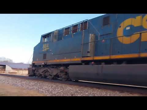3 Csx trains in Carlisle Ohio