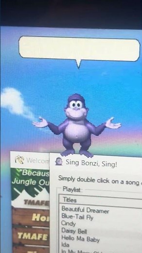 Bonzi buddy singing daisy bell #bonzibuddy