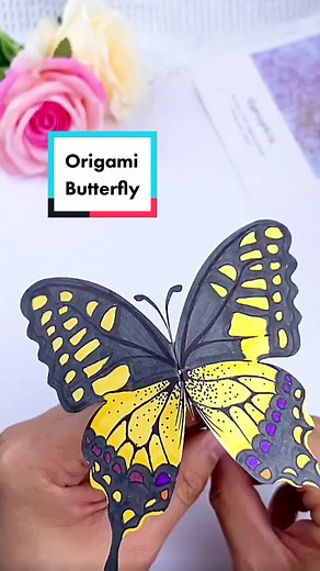 Origami Flying Butterfly Tutorial for Kids
