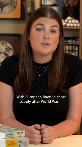 Why do artists paint on canvas, anyway? 🧐 Let’s unravel the evolution of painting supports from wood panels to canvas and beyond. ✨Special thanks to our brand partners at @fredrixcanvas & @claessenscanvas for the manufacturing videos and to the following artists for additional canvas video: Lauren Pretorius @laurenpretorius, Jacqué Price @jacquepriceart & Asya Vlade @proasyavlade✨ Thoughts? Questions? Canvas tips and tricks? Let us know in the comments ⬇️ _______________ #blickartmaterials #can