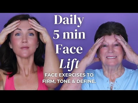 5-Min Non-Surgical Facelift | Exercises To Reduce Wrinkles, Tighten Skin & Sculpt Jawline Naturally