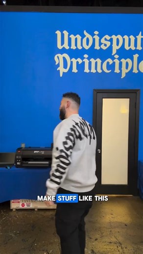 #Repost 📷 by @undisputedprinciples: This is how I do jumbo DTF prints across the shoulders using this beast of a DTF printer I got from @officialdtgpro | DTG PRO