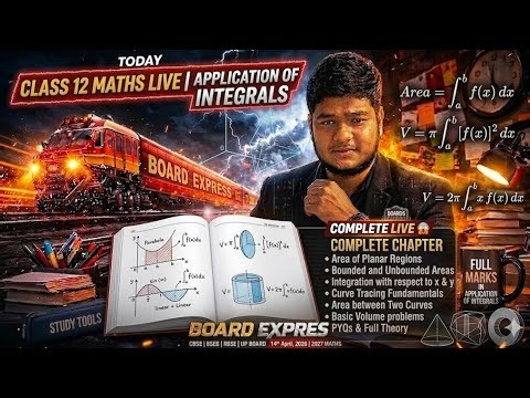 LIVE 😱 Applications of Integrals FULL CHAPTER | Area Under Curve + Tricks 💯 Full Mark Class 12 Maths