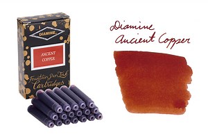 Diamine Ancient Copper - Fountain Pen Ink Cartridges - The Goulet Pen Company