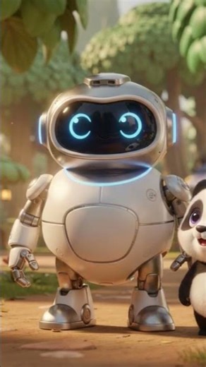 Cute Panda & Friendly Robot Adventure 🐼🤖 | Fun Learning Cartoon for Kids.2026 #usa