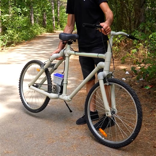 Building an electric bicycle from scratch using PVC pipes!🚲 | MetDaan DIY