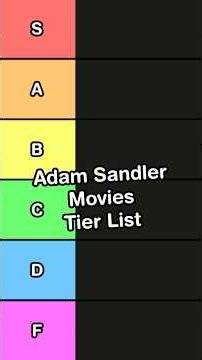 Adam Sandler Movies Tier List #top5 #top10 #funny #adamsandler #memes