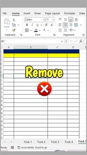 How to Remove Data in Excel Fast ⚡ | Excel Tips & Tricks
