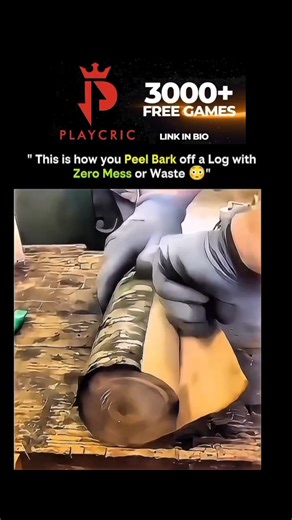 KNOWLEDGE HUB on Instagram: "🪵 How to Peel Bark Off a Log with Zero Waste • Traditional bark removal can be messy. • Modern tools allow clean, efficient peeling. • Machines use rotating blades or rollers. • Blades match log curvature for smooth stripping. • Pressure and motion separate bark from wood fibers. • No sawdust or debris scattering. • Bark comes off in large strips. • Can be collected for mulch or compost — nothing wasted. • Mechanism prevents damage to underlying wood. • Works on var