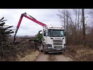 Broyeur forestier PEZZOLATO sur Scania V8