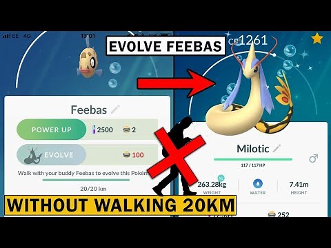 How To Evolve Feebas to Milotic Without Walking 20km with Feebas as buddy | Pokemon Go Trick 2021