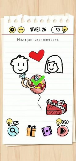 Brain Test | Nivel 26 - Haz que se enamoren