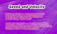 Speed and Velocity - Overview ( Video ) | Physics