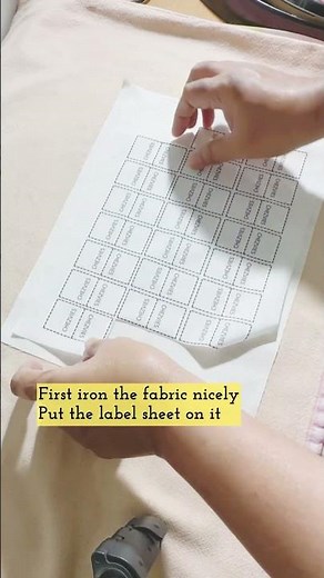 How to make DIY fabric labels on home printer #diy #fabriclabel #fabricprinter