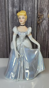 Vintage Disney Porcelain Princess Cinderella Figurine With Iridescent Dress, Like New Condition, Disney Collector Gift - Etsy