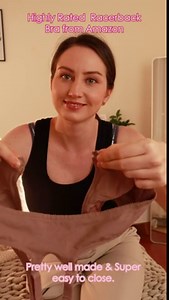 DELIMIRA Women's Front Closure Racerback Bras Plus Size Full Coverage Underwire Unlined Bra