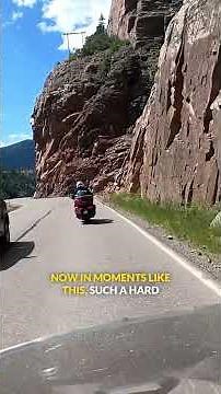 Breathtaking Mountain Curves on Motorcycle #shorts