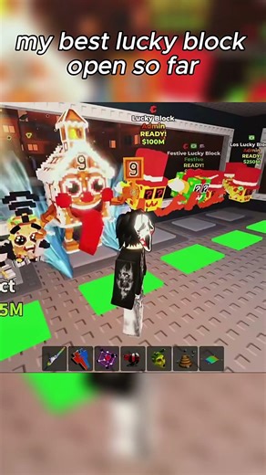 best lucky block open ever still tryimg to edit better #angst #roblox #stealabrainrot
