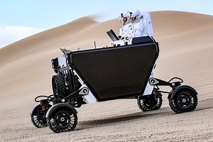 Moon buggy that looks like baby pram could carry astronauts on lunar surface