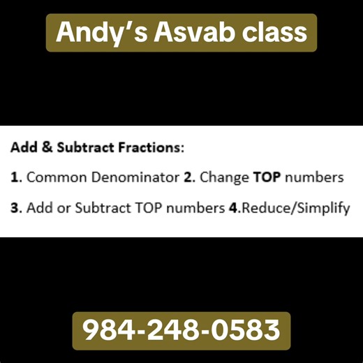 Ready to LEVEL UP your future? 🚀 Andy’s ASVAB Class is here to help you pass with confidence 💪 ✨ Budget-friendly memberships 🎯 Step-by-step guidance from veteran mentors 📚 Real support, real strategies, real results No matter where you’re starting, we’ve got your back. Your score can change your life let’s make it happen! 🔥 🇺🇸 Call Today 📲 984-248-0583 #ASVAB #asvabprep #asvabtutoring #andysasvabclass #asvabtest