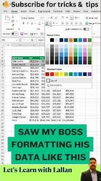 AutoFormat in Excel: One Click= Beautiful Data 🎨📊 #AutoFormat #ExcelDesign #ExcelPresentation #excel