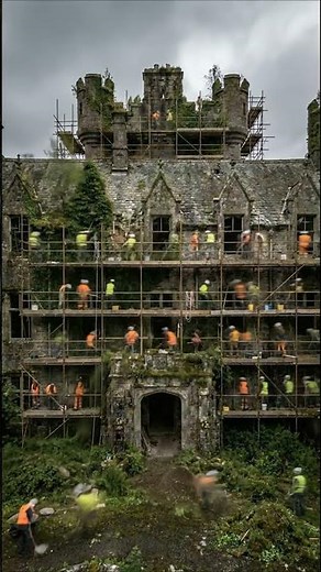 Epic Castle Restoration Time-Lapse | Centuries-Old Fortress Reborn