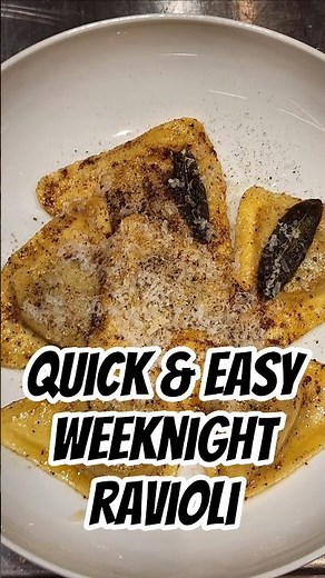Easy Weeknight Ravioli with Brown Butter & Sage | Simple, Comforting Dinner