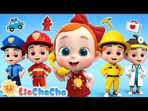 Ring, Ring, Let's Call for Help | Police Officer | Toddler Songs & Preschool Learning | LiaChaCha