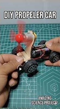Amazing DIY Mini Electric Car with DC Motor & Propeller | #diy Project #diyprojects #youtubeshorts