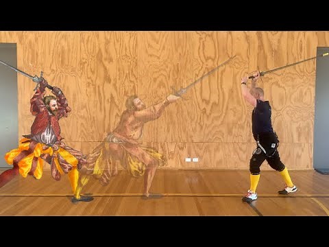 Joachim Meyer's Longsword: First Play from the High Guard (Tag)