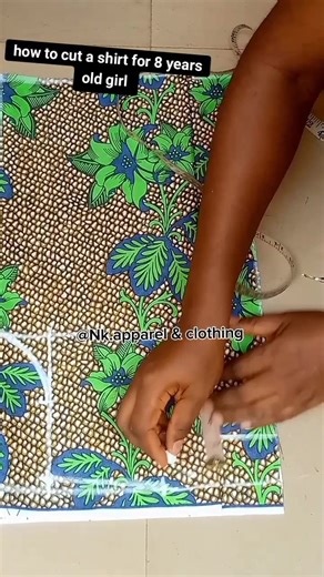 HOW TO CUT A SHIRT FOR 8 YEARS OLD GIRL ✂️✂️ Very detailed Watch and learn 👌 #DIY #sewingtutorial #fashion #cutting #nkapparelcothing #KidsFashion #diyprojects | Nk.apparel & clothing
