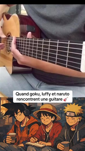 Trois univers. Trois légendes. Un mash-up à la guitare. Dragon Ball, Naruto, One Piece… Quelle OST t’a le plus marqué ? 🔥🎌 Team Goku, Naruto ou Luffy ? #dragonball #naruto #onepiece #animefyp #guitar