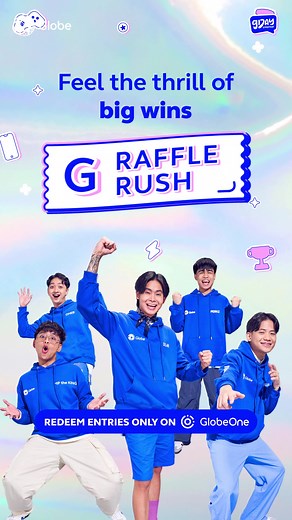 Win Weekly Prizes with G Raffle Rush on GlobeOne App!