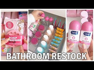 Restocking Guest Bathroom ✨ Most Satisfying Restocking Compilation