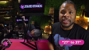 Liquid Stands Expandable DJ Table Stand Portable Audio Mixer Stand - DJ Stand for Laptop & Controller - Midi Keyboard Stand & Synth Stand - DJ Booth Portable X Style Keyboard Stand & Tabletop DJ Desk