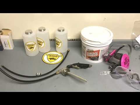 DIY Vehicle Uncoating Rust Proofing with Surface Shield by PB Blaster, truck car winter protection