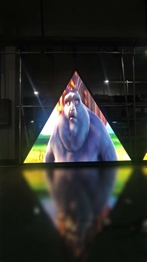 Customized Triangular Outdoor LED Display for a Client