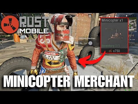 I Bought a Minicopter to Finish Oil Rig in Rust Mobile Part2 - Rust Mobile